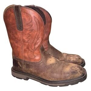ARIAT Brown Leather Cowboy Western Boots   Size: 10 EE Men's